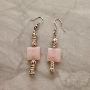 🎀 Gorgeous Pink Resin Drop Dangle Earrings wedding Formal Prom 🎀
